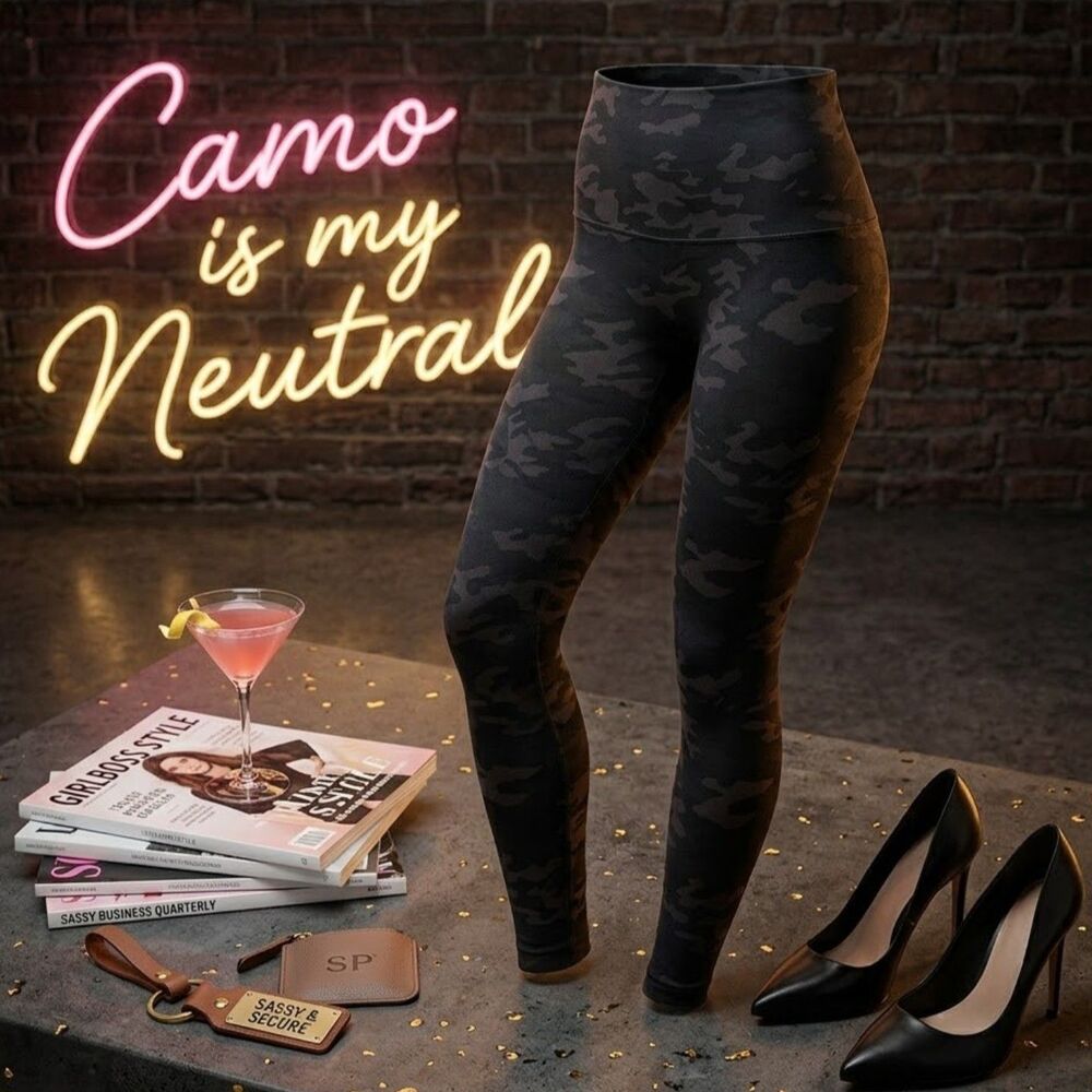 Spanx CamoSmoothing Leggings | Medium Excellent Condition | Offers Welcome
